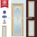 Puertas de cocina con bisagras personalizadas de fábrica, diseño interminable de puertas de vidrio de aluminio
